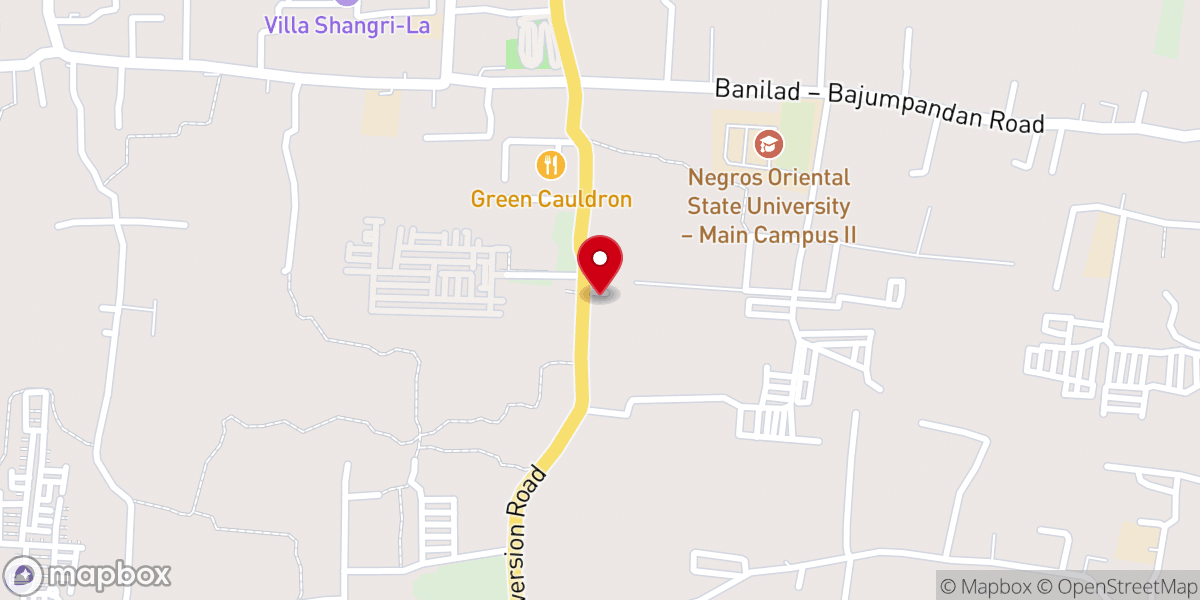 Map showing location of Birhen sa Rosaryo Chapel