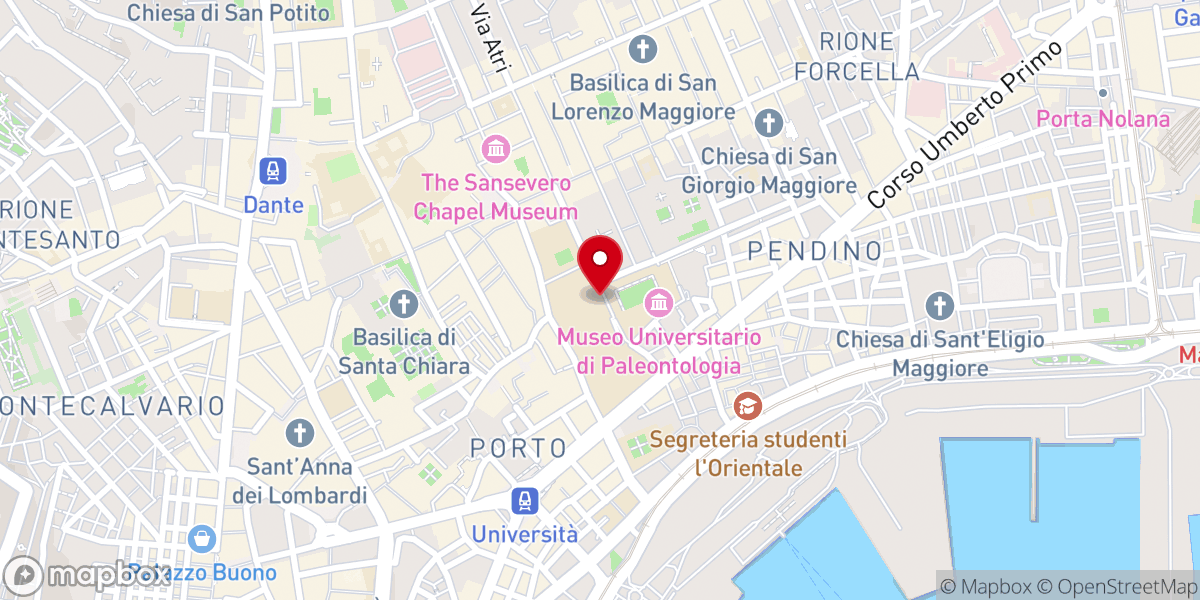 Map showing location of Basilica Santuario del Gesù Vecchio