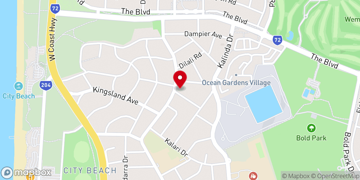 Map showing location of St Christopher Anglican Church