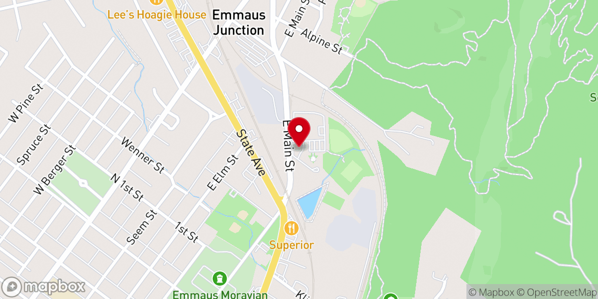 Map showing location of St. Paul Antiochian Orthodox Church
