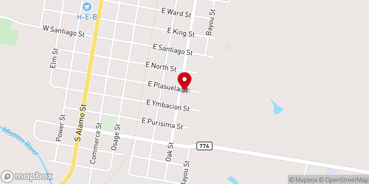 Map showing location of Episcopal Church-The Ascension