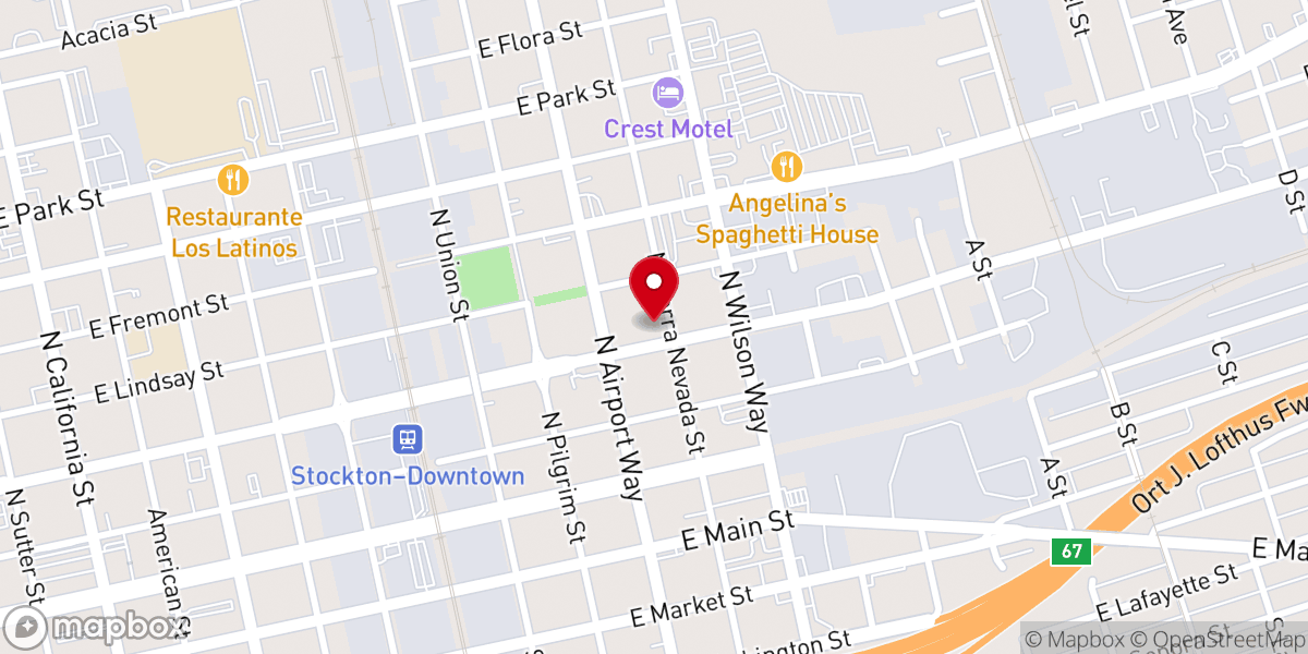 Map showing location of Eastside Presbyterian Church