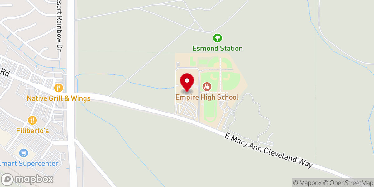 Map showing location of Oasis Church Tucson