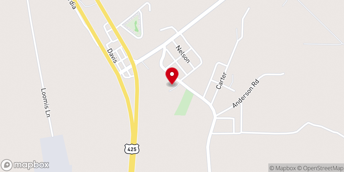 Map showing location of New Mt Zion Baptist Church