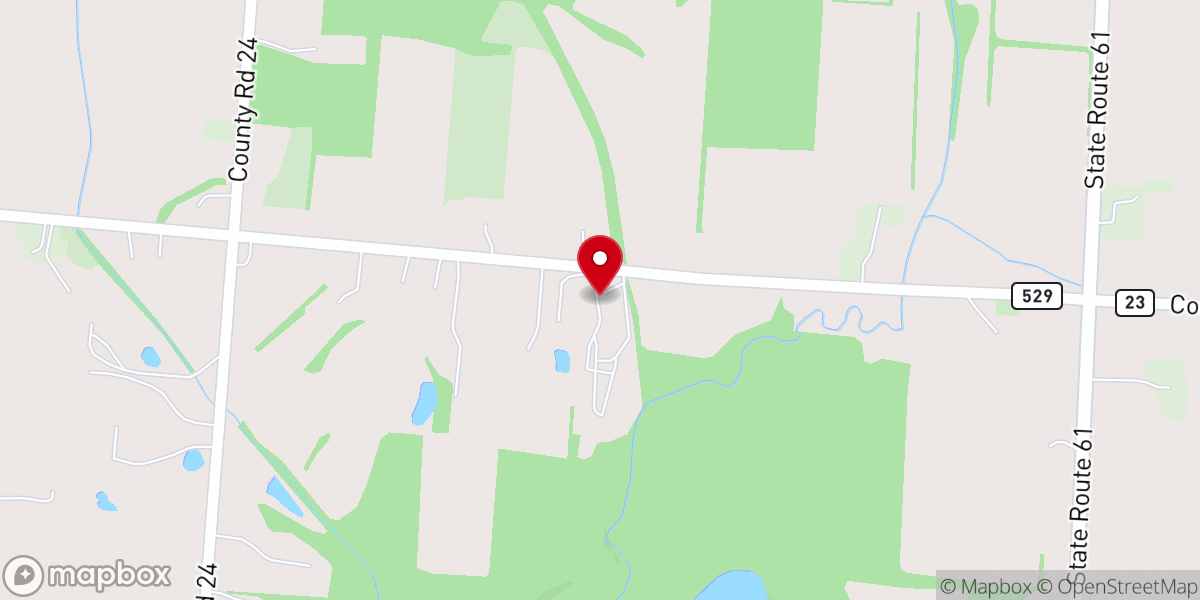 Map showing location of Camp Gilead Bible Camp