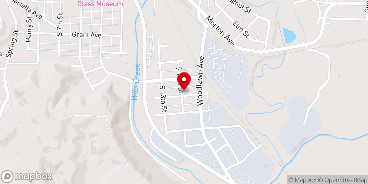Map showing location of Beckett United Methodist Church