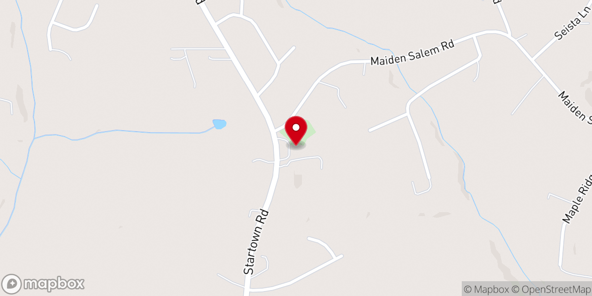 Map showing location of Salem Lutheran & UCC Church