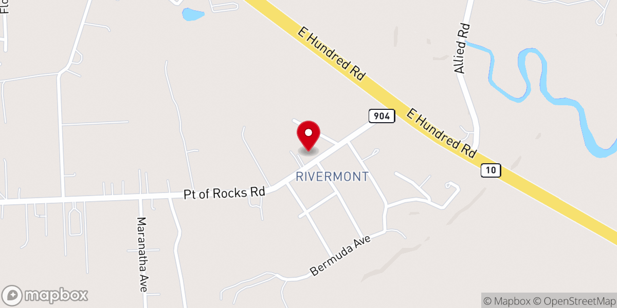 Map showing location of Family of God Church