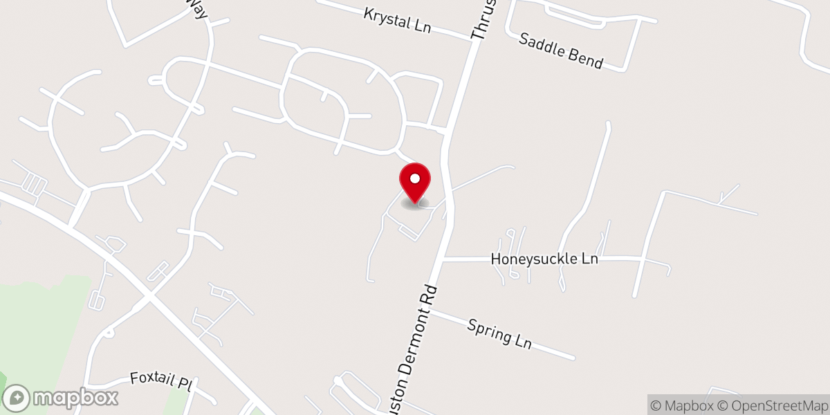 Map showing location of Heritage Baptist Church
