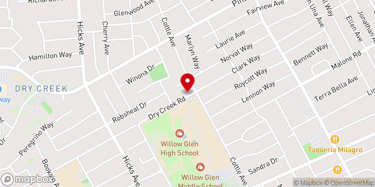 Map showing location of New Spring Community Church