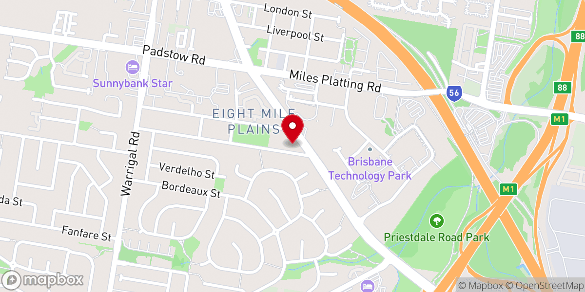 Map showing location of St. Martins Catholic Church