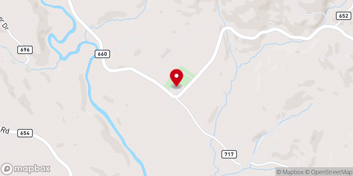Map showing location of Summerfield Church