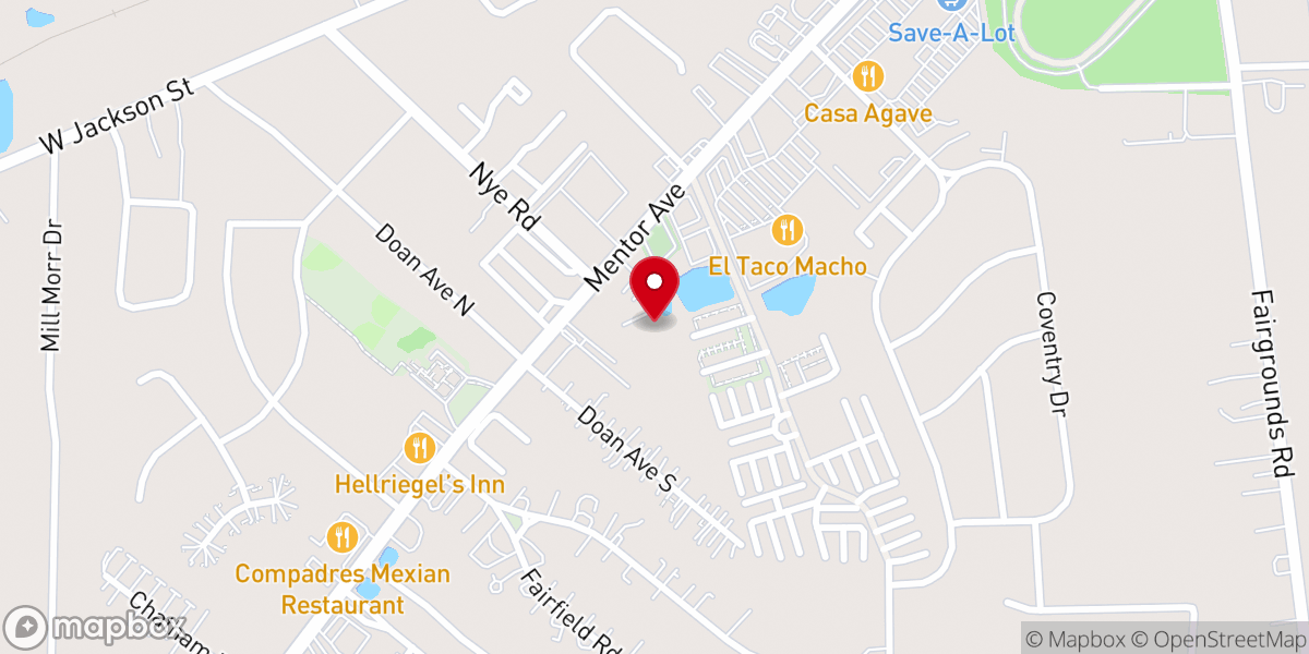 Map showing location of The Grove Church