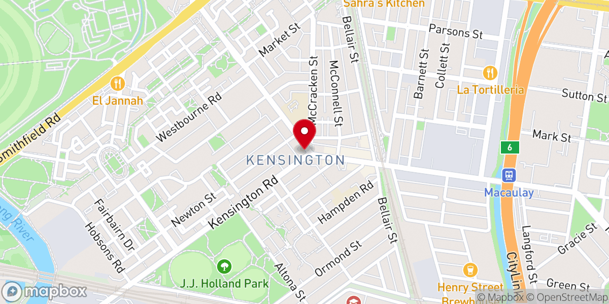 Map showing location of St Mary’s Coptic Orthodox Church
