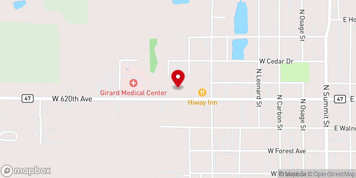 Map showing location of United Methodist Church