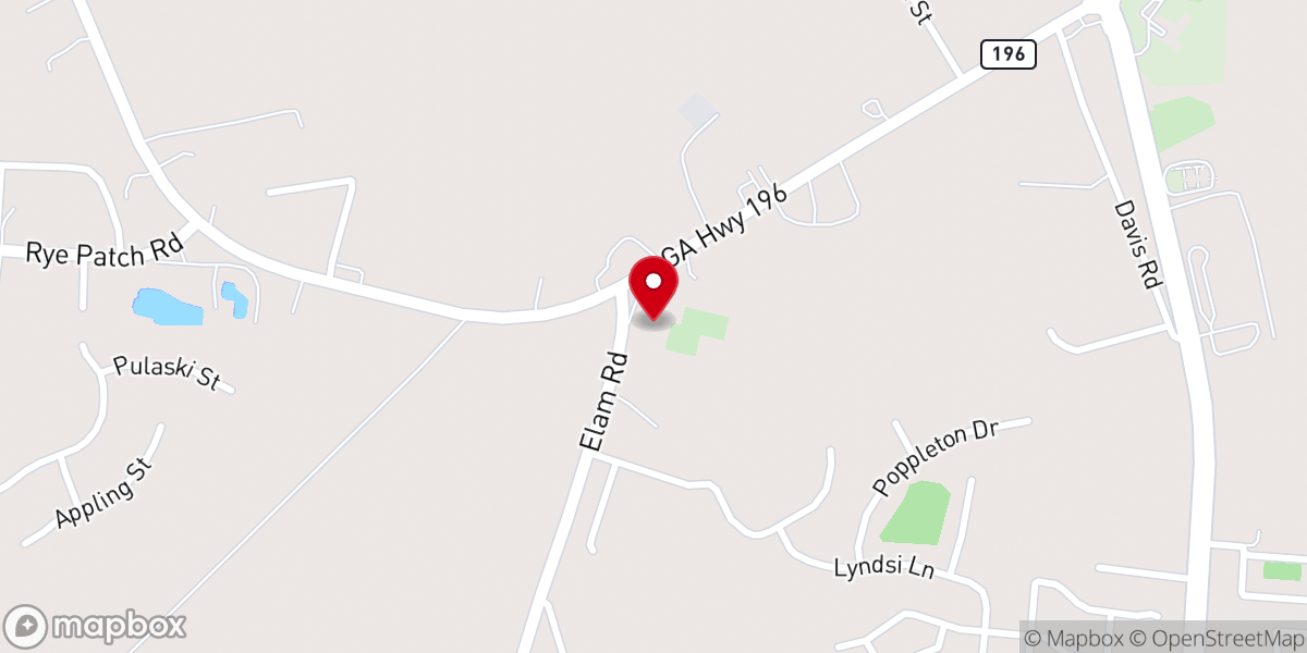 Map showing location of St Luke Missionary Baptist Church