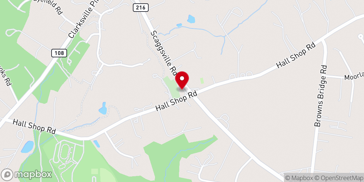 Map showing location of St Mark's Episcopal Church