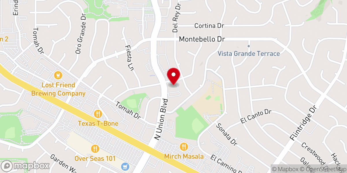 Map showing location of Saint Luke's Lutheran Church