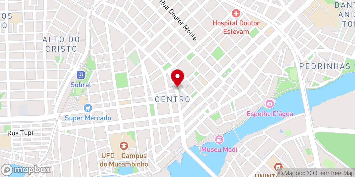 Map showing location of Igreja de Nossa Senhora do Rosário