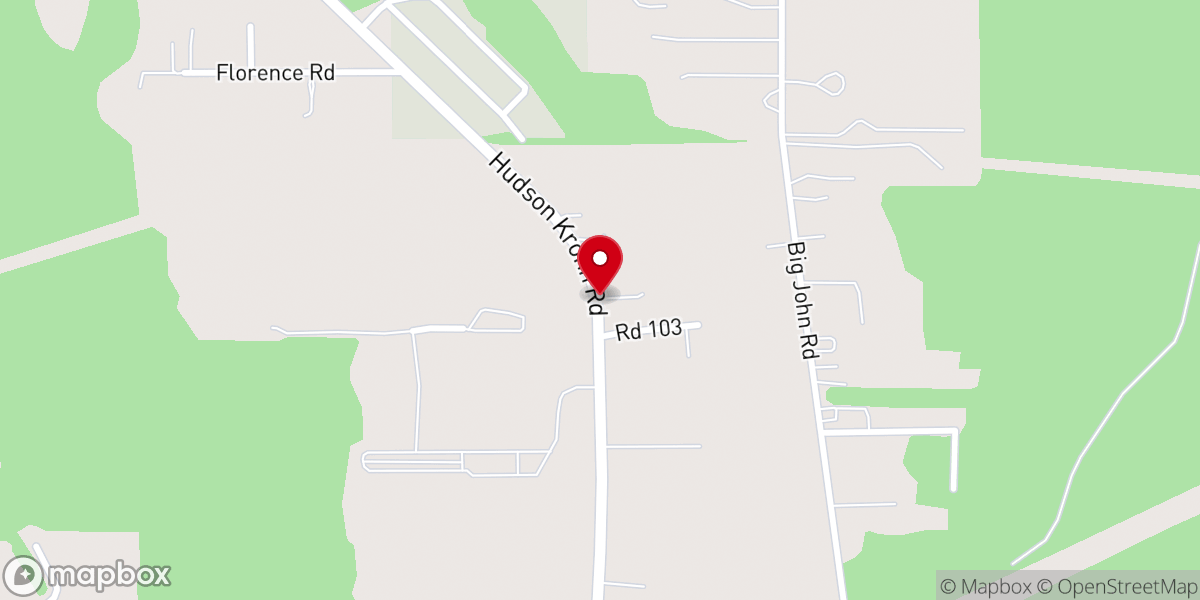 Map showing location of Prince of Peace Church