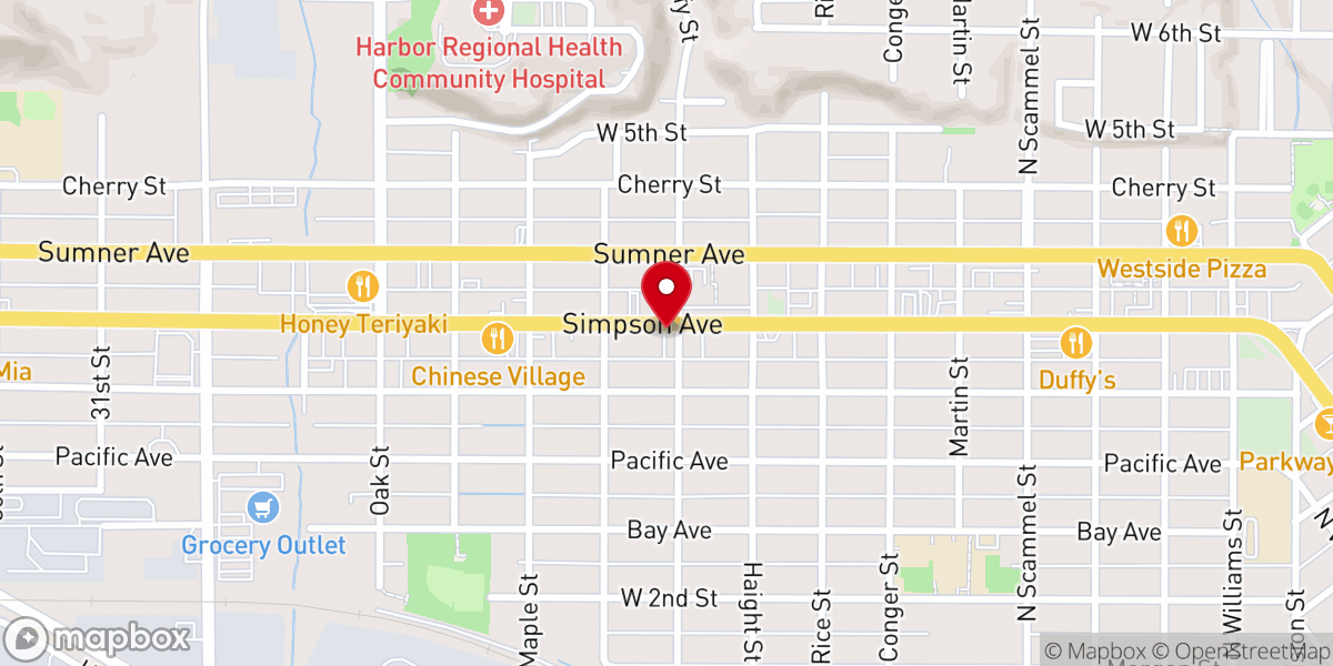 Map showing location of First Church of Christ, Scientist