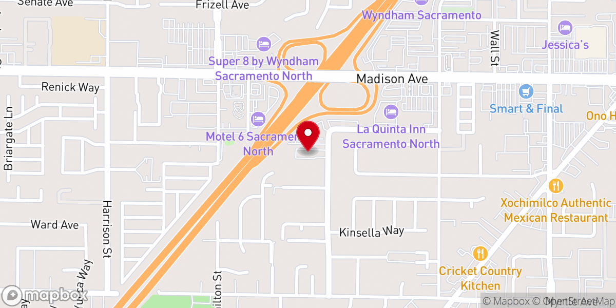 Map showing location of Tyler Street Church
