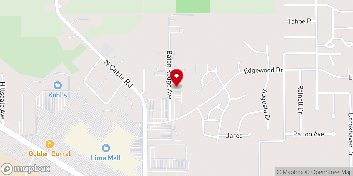 Map showing location of Living Hope Lima