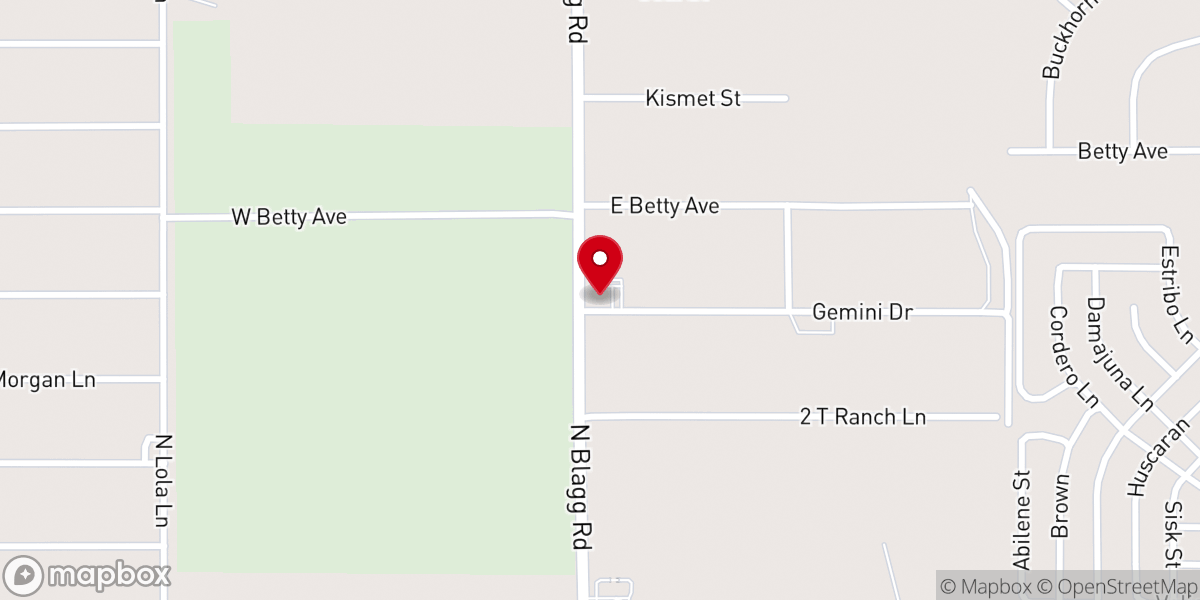 Map showing location of Pahrump Seventh-Day Adventist Church