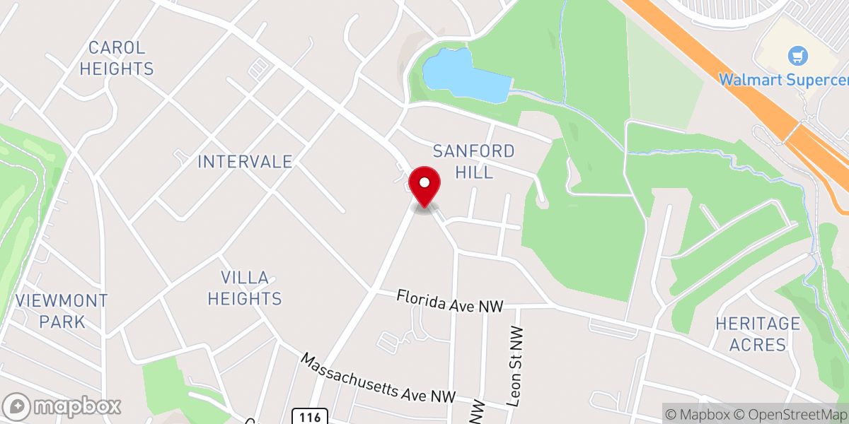 Map showing location of Villa Heights Methodist Church