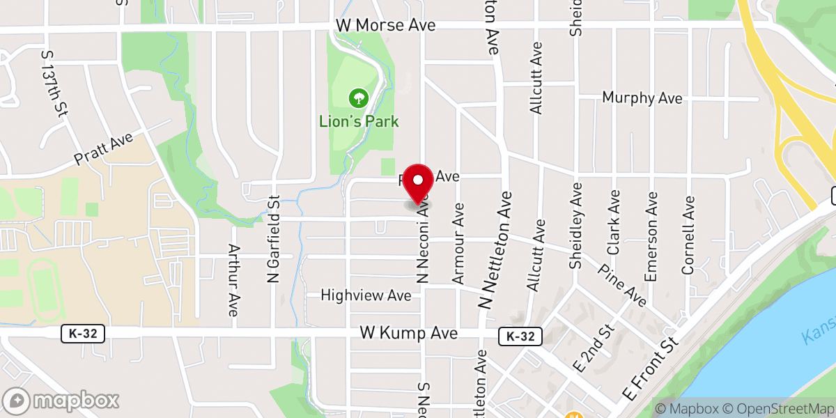 Map showing location of Olivet COGIC