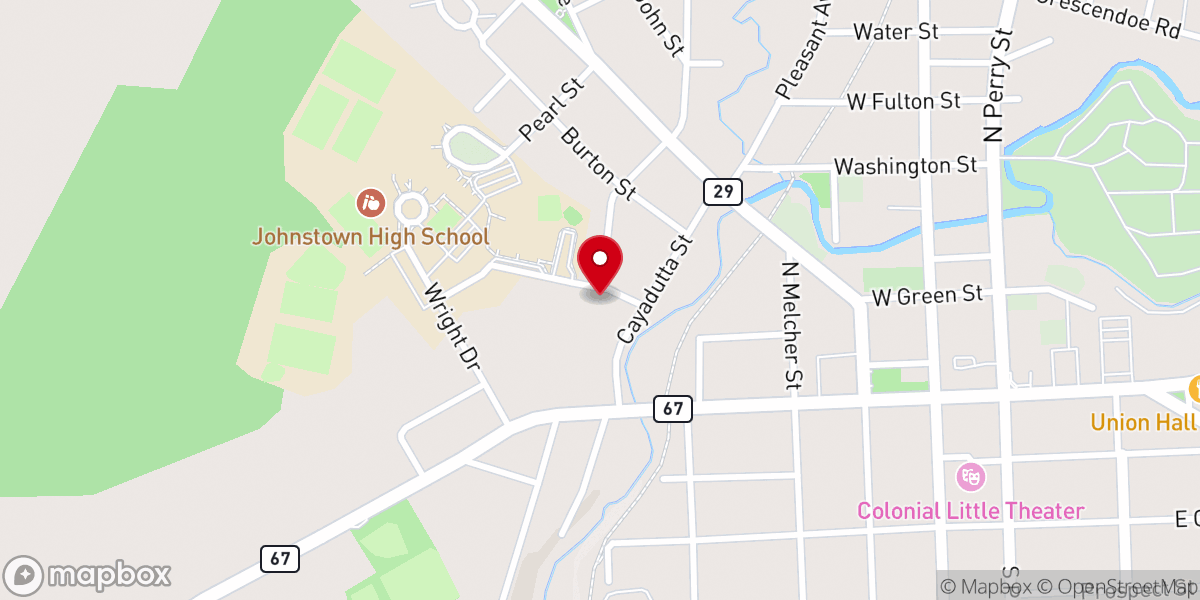 Map showing location of Faith Tabernacle Full Gospel