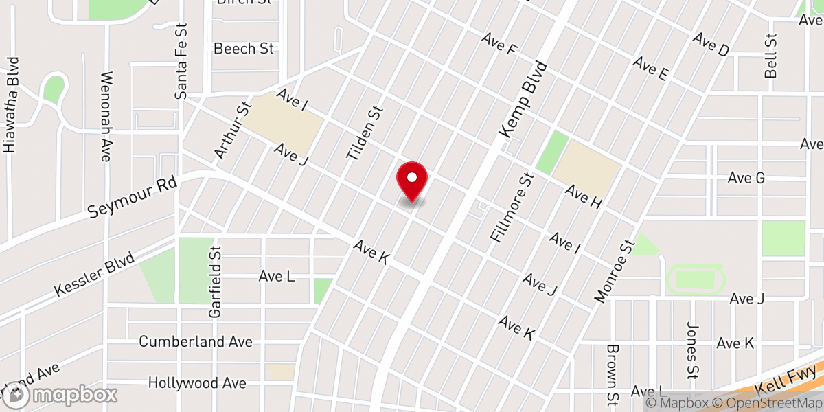Map showing location of Temple of Praise