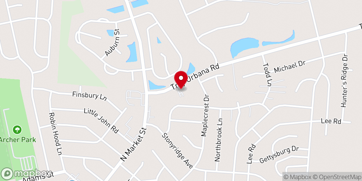 Map showing location of Troy First Church of God
