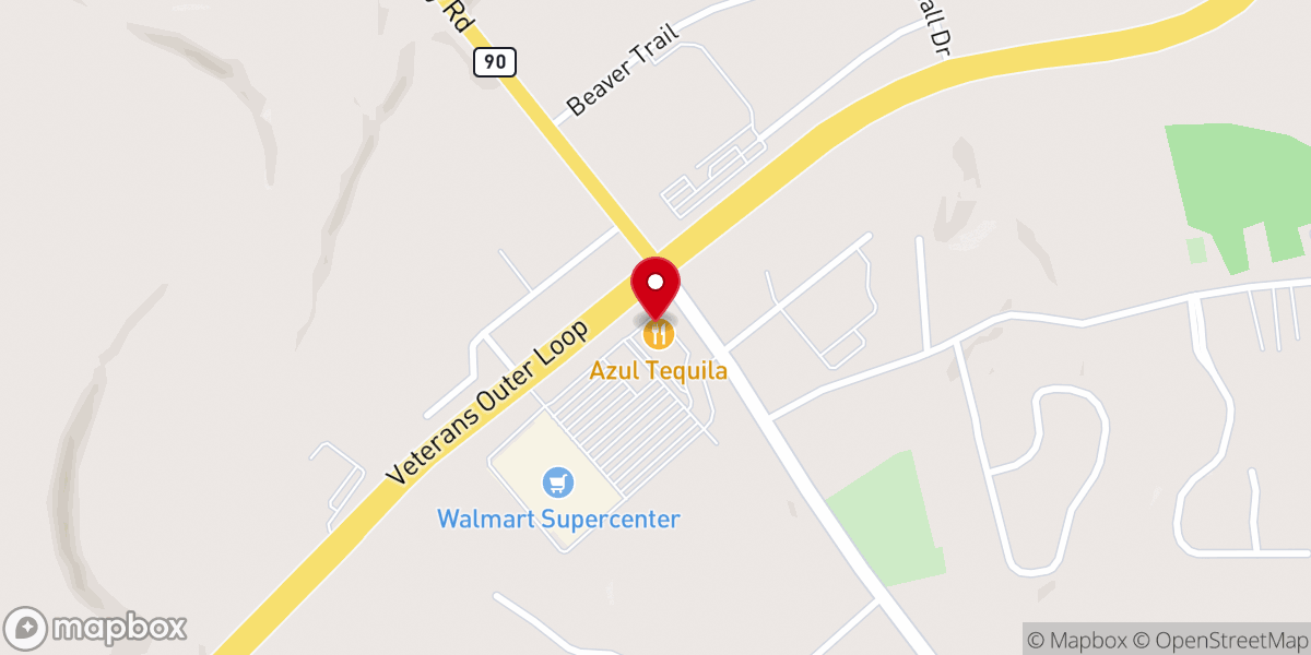 Map showing location of Azul Tequila Glasgow KY