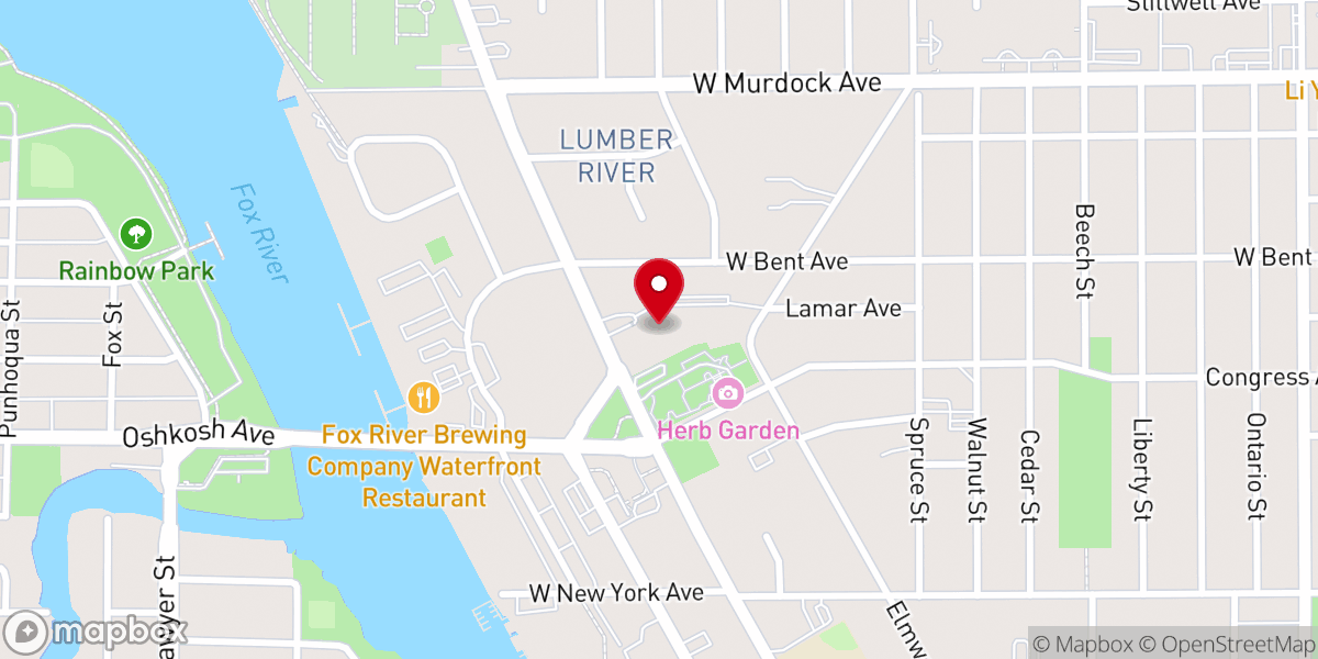 Map showing location of Martin Luther Church and School