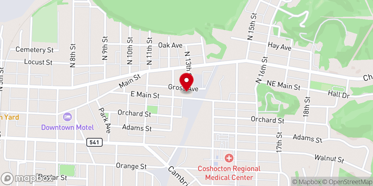 Map showing location of Calvary Chapel Bible Methodist Church