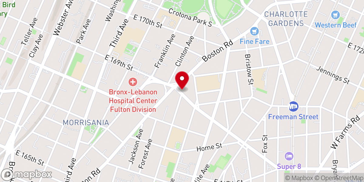 Map showing location of Love And Unity Church