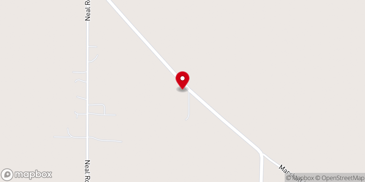 Map showing location of Lala Hill Baptist Church