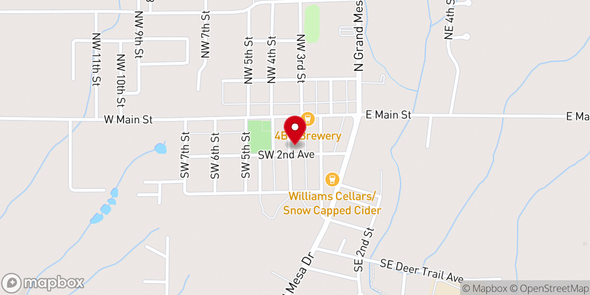 Map showing location of Cedaredge Seventh-day Adventist Church