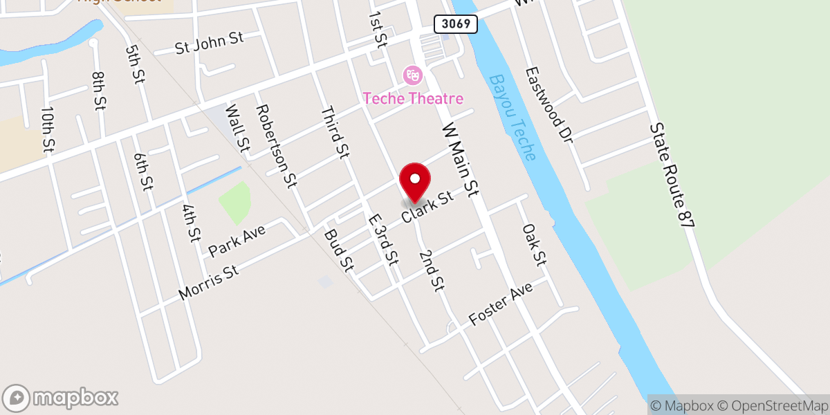 Map showing location of St James AME Church