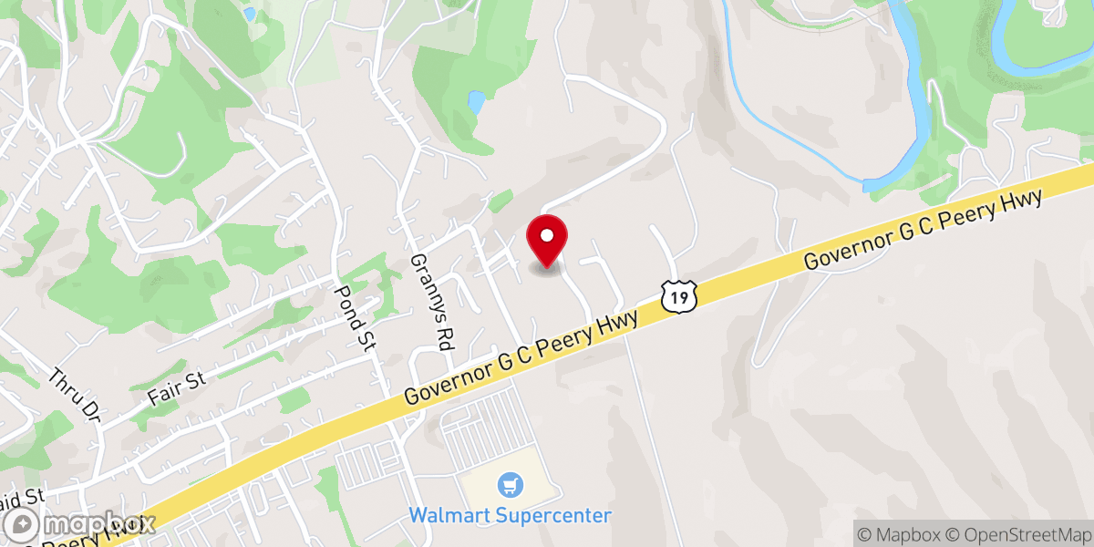 Map showing location of Kathy's Custom Catering