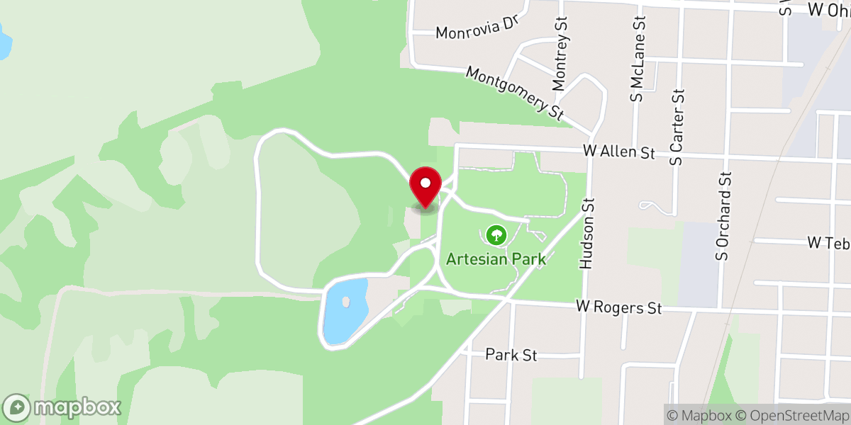 Map showing location of City Park