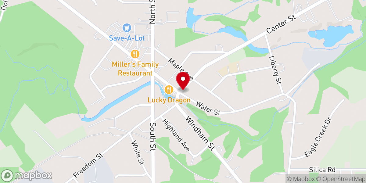 Map showing location of Southington praise and worship church