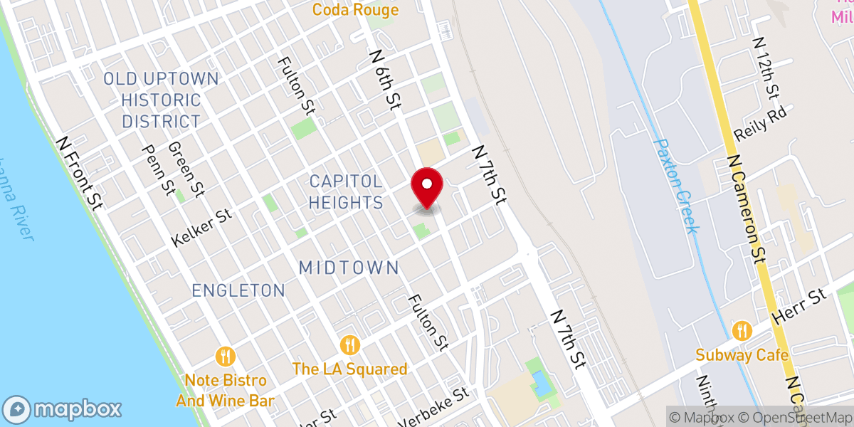 Map showing location of Church of the Living God