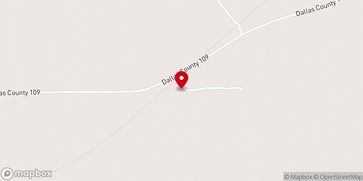 Map showing location of Concord Church