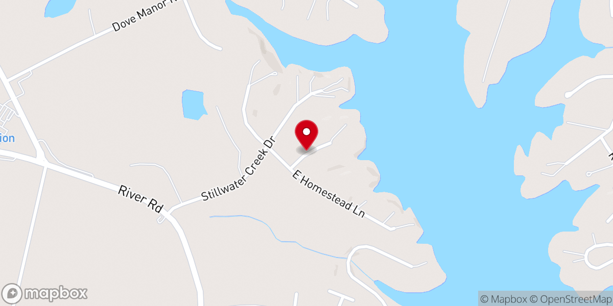 Map showing location of Riverside Baptist Church