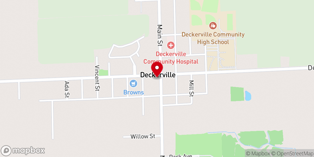 Map showing location of Awaken Deckerville