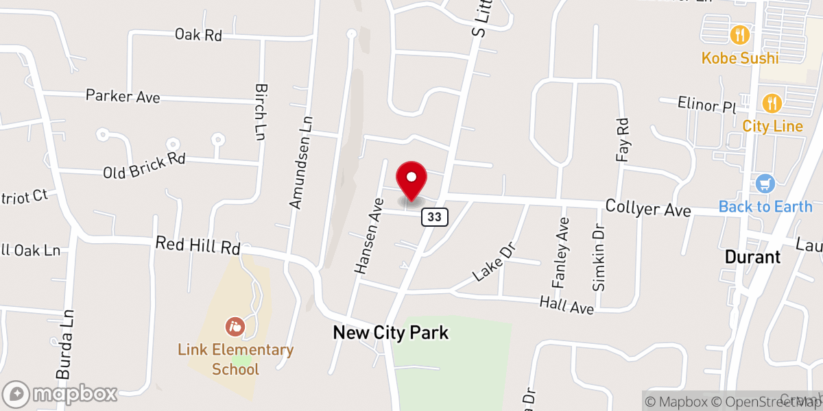 Map showing location of Park Evangelical Free Church