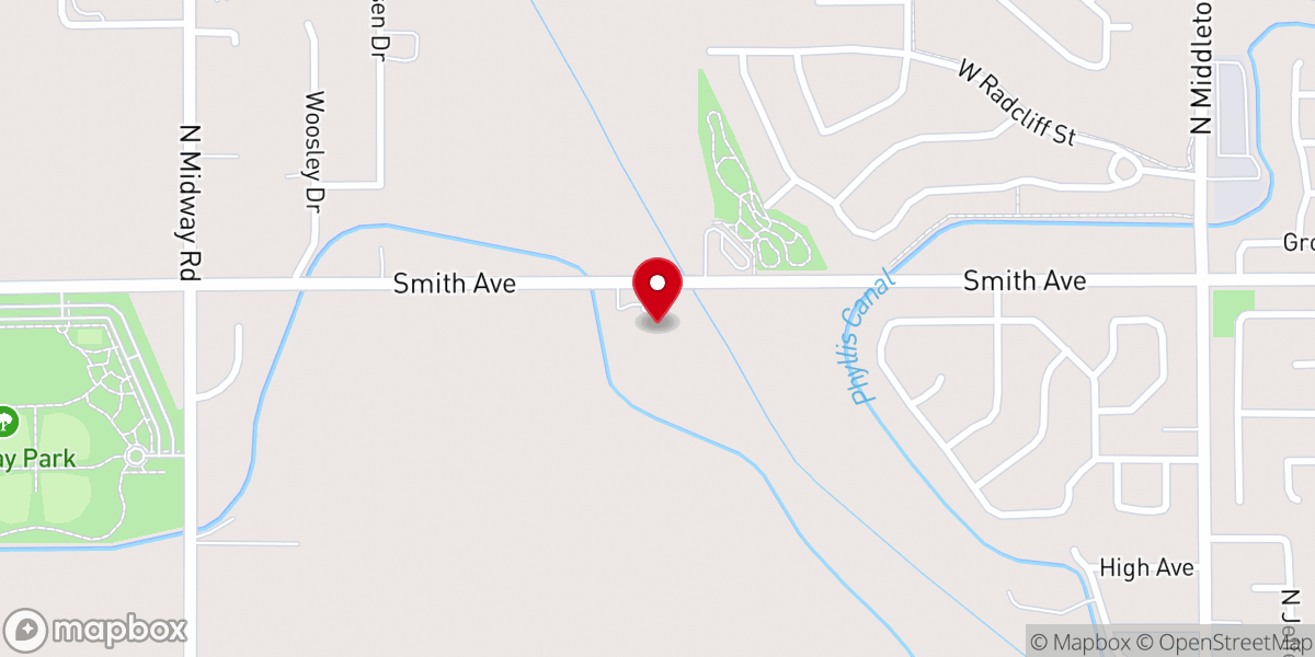 Map showing location of The Church of God of Prophecy