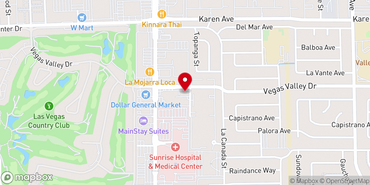 Map showing location of Living Hope Worship Center